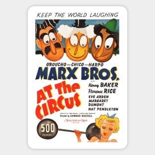 At the Circus Movie Poster Sticker